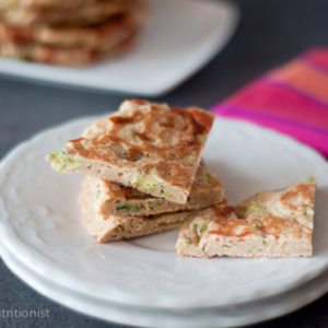 Spelt Pancakes with Cheese and Broccoli