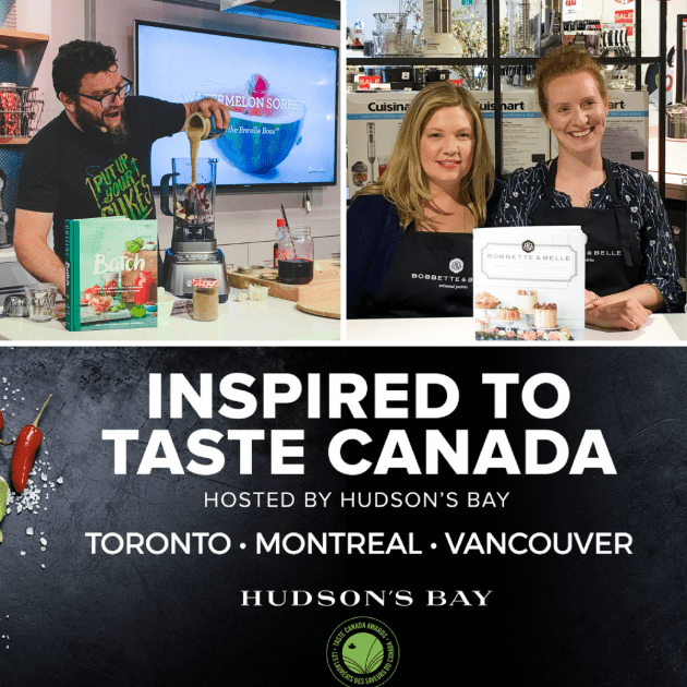 Inspired to Taste Canada: An Evening of Fun, Food and Canadian Cookbook Authors