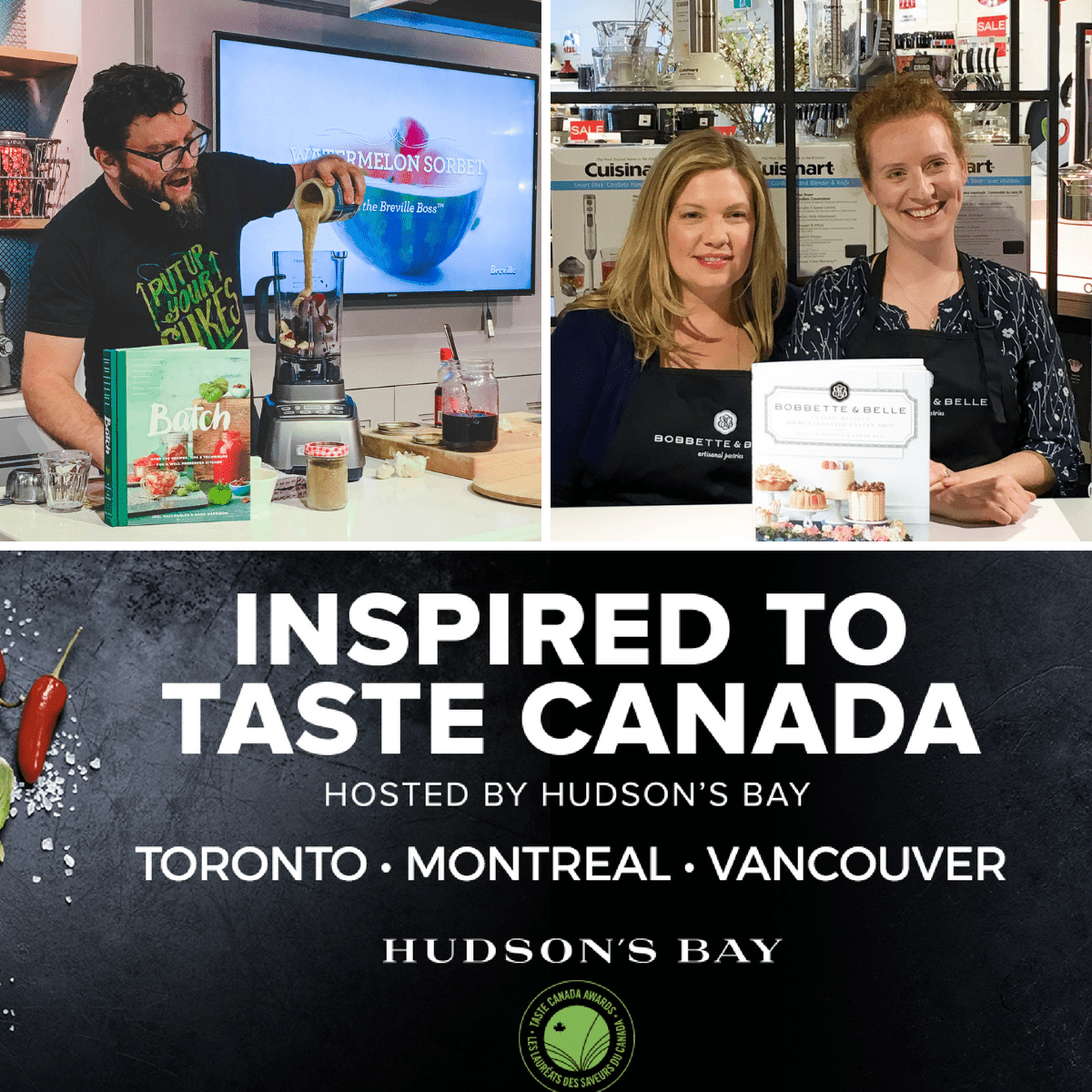 Inspired to Taste Canada: An Evening of Fun, Food and Canadian Cookbook Authors