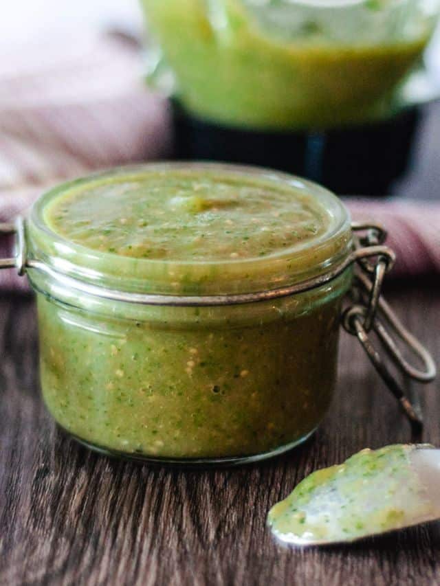 Tomatillo Salsa (lacto-fermented)